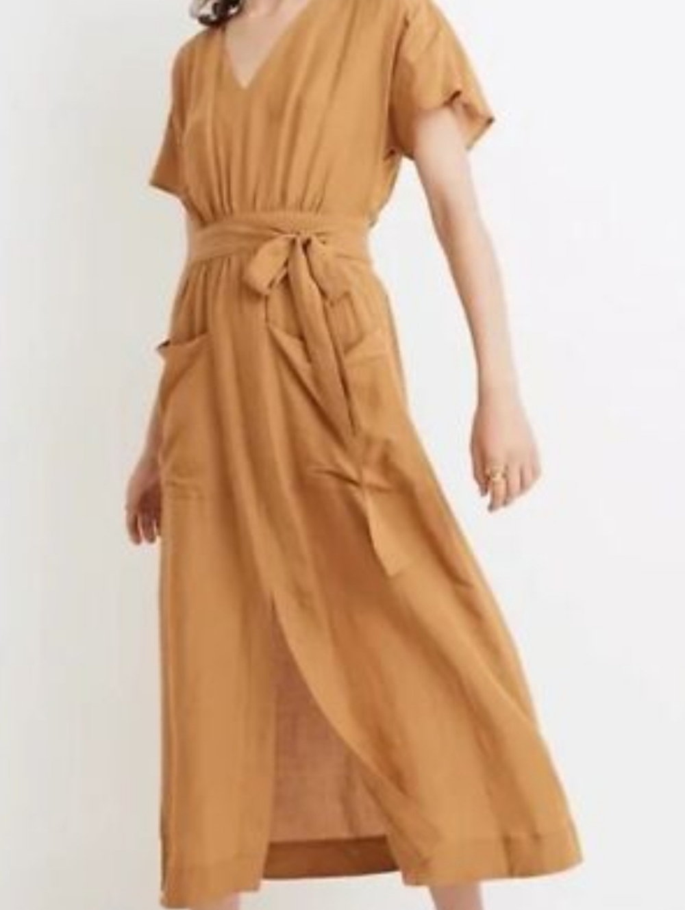 Madewell Caramel Tan Dress Sz s